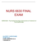 NURS 6630 FINAL EXAM | WALDEN UNIVERSITY | 2023/2024