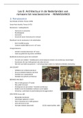 Samenvatting les 6: Renaissance - architectuur in context A