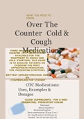 NR 566 Week 3 Discussion; Patient Education OTC Medications (Collection)