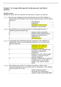 NURS 615 Chapter 16: Drugs Affecting the Cardiovascular and Renal Systems (GRADED A) Questions and Answers | Maryville University