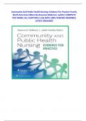 Community And Public Health Nursing: Evidence For Practice Fourth, North American Edition By Rosanna DeMarco| Judith| COMPLETE TEST BANK| ALL CHAPTERS (1-25) WITH 100% VERIFIED ANSWERS| LATEST 2024/2025