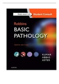 Robbins Basic Pathology 10th Edition Test Bank By Kumar, Abbas, Aster Isbn- 978-0323353175