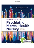 Essentials of Psychiatric Mental Health Nursing 8th Edition Morgan Townsend Test Bank