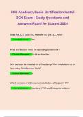 3CX Academy, Basic Certification Install 3CX Exam | Study Questions and Answers Rated A+ | Latest 2024