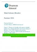 Pearson Edexcel In GCE History (9HI0/34) Advanced Paper 3: Themes in breadth with  aspects in depth Option 34.1: Industrialisation and social change in Britain, 1759–1928:  forging a new society Option 34.2: Poverty, public health and the state in Britain