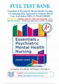 Essentials of Psychiatric Nursing, 3rd Edition TEST BANK by Boyd & Luebbert, All Chapters 1 to 31 Covered, ISBN: 9781975185121 (100% Verified Edition)