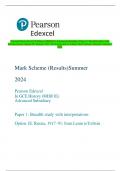 Pearson Edexcel In GCE History (8HI0/1E) Advanced Subsidiary Paper 1: Breadth study with  interpretations Option 1E: Russia, 1917–91: from Lenin to Yeltsin Mark Scheme (Results) Summer  2024 