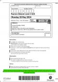 Pearson Edexcel Level 3 GCE History Advanced Subsidiary PAPER 2: Depth study Option 2F.1: India,  c1914–48: the road to independence Option 2F.2: South Africa, 1948–94: from apartheid state to ‘rainbow  nation’ QP MAY 2024 