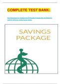 COMPLETE TEST BANK:  Davis Advantage For Fundamentals Of Nursing (2 Volume Set), 4th Edition By Judith M. Wilkinson (Author)Latest Update.