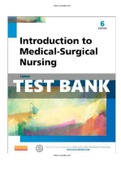 Introduction to Medical Surgical Nursing 6th Edition by Linton Test Bank