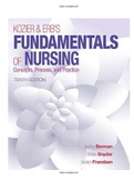 Kozier And Erbs Fundamentals Of Nursing 10th Edition Berman Test Bank