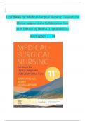 TEST BANK FOR MEDICAL SURGICAL Nursing 11TH EDITION by Ignatavicius, Workman, Rebar & Heimgartner, VERIFIED CHAPTERS 1 - 69, COMPLETE NEWEST VERSION 