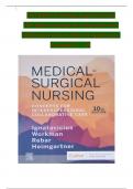 TEST BANK For Medical Surgical Nursing 10th Edition by Ignatavicius, Workman, Rebar & Heimgartner, Verified Chapters 1 - 69, Complete Newest Version