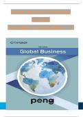 TEST BANK for Global Business, 5th Edition by Peng Mike, Verified Chapters 1 - 17, Complete Newest Version