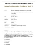 Exam (elaborations) NURS 6630N-5, Week 11 Final Exam; Summer 2021( Graded A) NURS 6630N-5, Week 11 Final Exam; Summer 2021( Graded A)