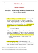 NR 601 Final Exam-2022-NR 601 Chamberlain College of Nursing.