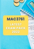 MAC3761 Latest Exam Pack (Questions and Answers) 2023 - Includes Formula Notes (Solutions) All you need!