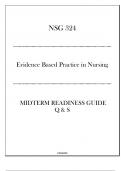 HU - NSG 324 EBP in Nursing - Midterm Readiness Guide Q & S 2024.