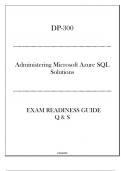 DP-300 Administering Microsoft Azure SQL Solutions - Updated Exam Readiness Guide 2024