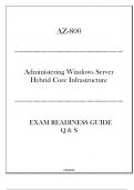 AZ-800 Administering Windows Server Hybrid Core Infrastructure - Updated Exam Readiness Guide