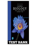 TEST BANK for Campbell Biology 12th Edition by Urry,  Cain, Wasserman, Minorsky & Orr.  ISBN 9780135858141