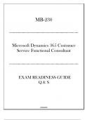 MB-230 Microsoft Dynamics 365 Customer Service Functional Consultant- Updated Exam Readiness