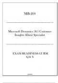 MB-260 Microsoft Dynamics 365 Customer Insights (Data) Specialist- Updated Exam Readiness Guide