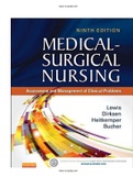 Medical-Surgical Nursing: Assessment and Management of Clinical Problems, 9th Edition Lewis, Dirksen, Heitkemper, Bucher Test Bank