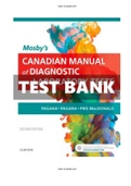 Mosby’s Canadian Manual of Diagnostic and Laboratory Tests 2nd Edition Pagana Test Bank