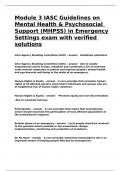 Module 3 IASC Guidelines on Mental Health & Psychosocial Support (MHPSS) in Emergency Settings