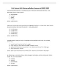 PAX Science NLN Exams study guide (Answer Key) 2022/2023