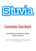 Hematology in Practice 3rd Edition Ciesla Test Bank