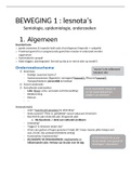 Lesnota's Bewegingsstelsel 1: Semiologie, epidemiologie, klinisch onderzoek en technische onderzoeken