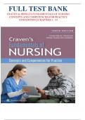 CRAVEN & HIRNLE'S FUNDAMENTALS OF NURSING CONCEPTS AND COMPETENCIES FOR PRACTICE 10TH EDITION || CHAPTERS 1– 43