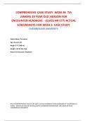 COMPREHESIVE CASE STUDY  WEEK #6  TIA JENKINS 20 YEAR OLD ,REASON FOR ENCOUNTER:HEADACHE   (CLASS NR 577) ACTUAL SCREENSHOTS FOR WEEK 6  CASE STUDY. CHAMBERLAIN UNIVERSITY.