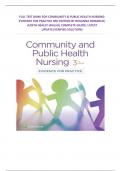 FULL TEST BANK FOR COMMUNITY & PUBLIC HEALTH NURSING: EVIDENCE FOR PRACTICE 3RD EDITION BY ROSANNA DEMARCO| JUDITH HEALEY-WALSH| COMPLETE GIUDE| LATEST UPDATE|VERIFIED SOLUTIONS