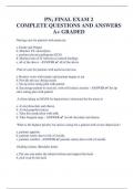 PN3 FINAL EXAM 2  COMPLETE QUESTIONS AND ANSWERS  A+ GRADED 