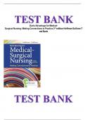 Test bank for Davis Advantage for Medical-Surgical Nursing: Making Connections to Practice 3rd Edition by Hoffman | COMPLETE GUIDE CHAPTER 1-71 | FULL GUIDE A+