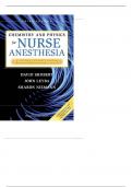 Test Bank For Chemistry and Physics for Nurse Anesthesia 3rd Edition By David Shubert, PhD; John Leyba, PhD; Sharon Niemann,