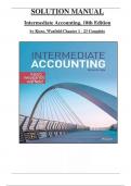 Intermediate Accounting 18th Edition Test Bank by (Kieso/Weygandt/ Warfield) All 23 Chapters Covered & Verified, ISBN: 9781119790976