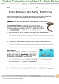 Student Exploration: Coral Reefs 2 – Biotic Factors