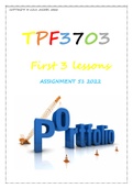 TPF3703 ASSIGNMENT 51 2022