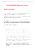 Fiche droit fiscal : territorialité de l'impôt sur le revenu 