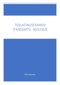 Toelatingsexamen arts/tandarts - onderdeel biologie