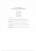 A Solution Manual to the Econometrics of Financial Markets