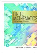  FINITE MATHEMATICS & ITS APPLICATIONS 13TH EDITION BY LARRY J. GOLDSTEIN, ALL CHAPTERS UPGRADED A+.