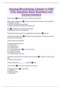 Nursing Microbiology Chapter 9 (2460 UTA) OpenStax Book Questions and Correct Answers