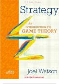 Instructor’s Manual  Strategy  An Introduction to Game Theory  Third Edition By  Joel Watson with Jesse Bull 