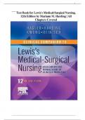 TEST BANK For Lewis Medical Surgical Nursing: Assessment and Management of Clinical Problems, 12th Edition by Mariann M. Harding , Verified Chapters 1 - 69