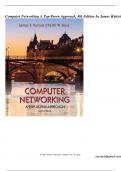 Computer Networking A Top-Down Approach, 8th Edition by James Kurose-stamped